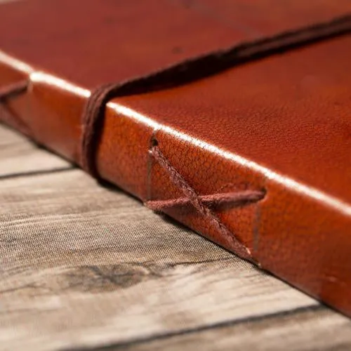 Aquarius Zodiac Handmade Leather Journal