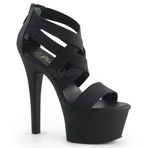 ASPIRE-669  Black Elastic Band-Faux Leather/Black Matte