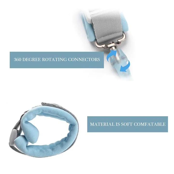 Baby Anti Lost Wristband Safety Reflective Leash with Induction Lock