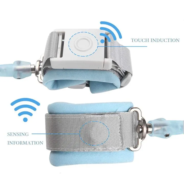 Baby Anti Lost Wristband Safety Reflective Leash with Induction Lock