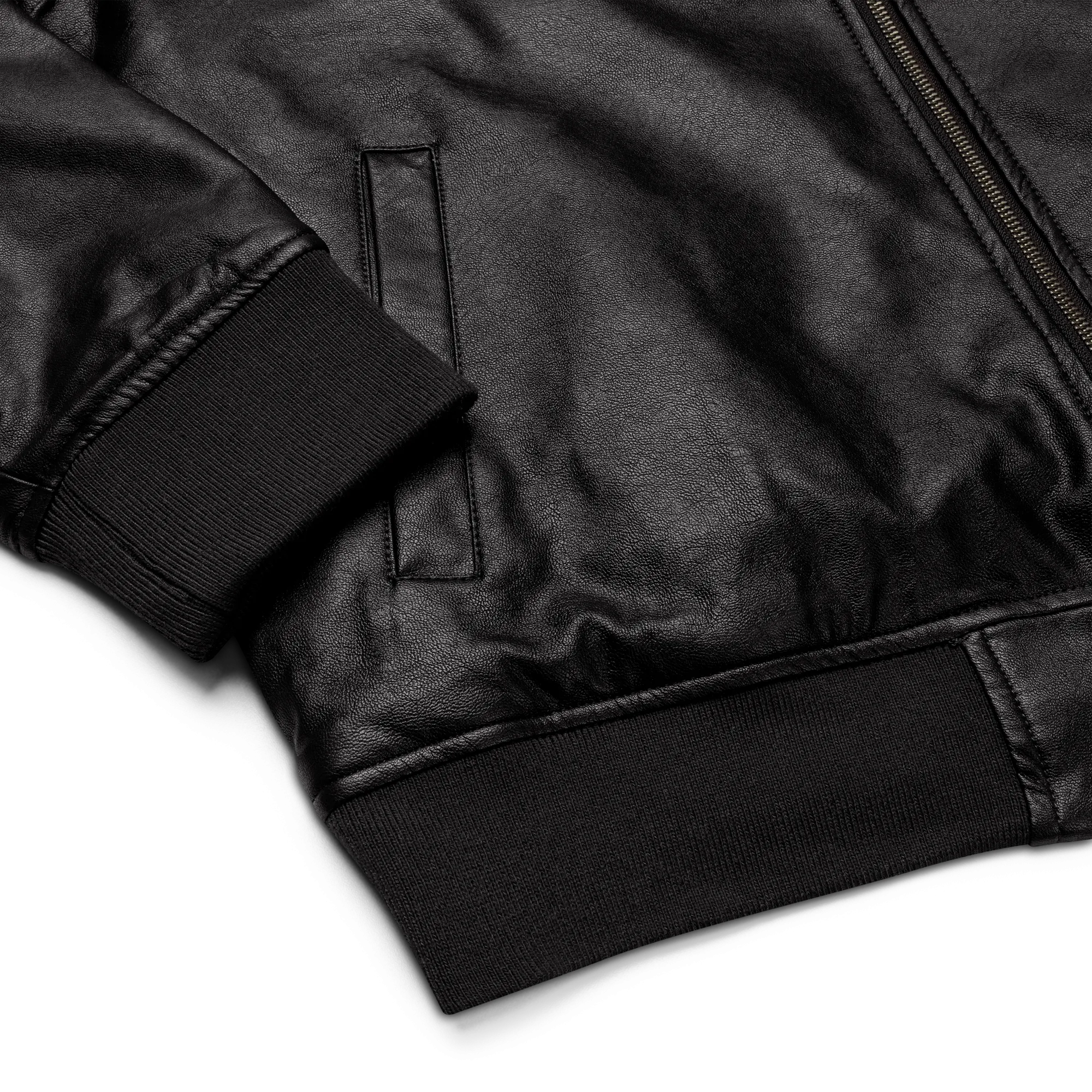 Bad Girls Club Leather Bomber Jacket