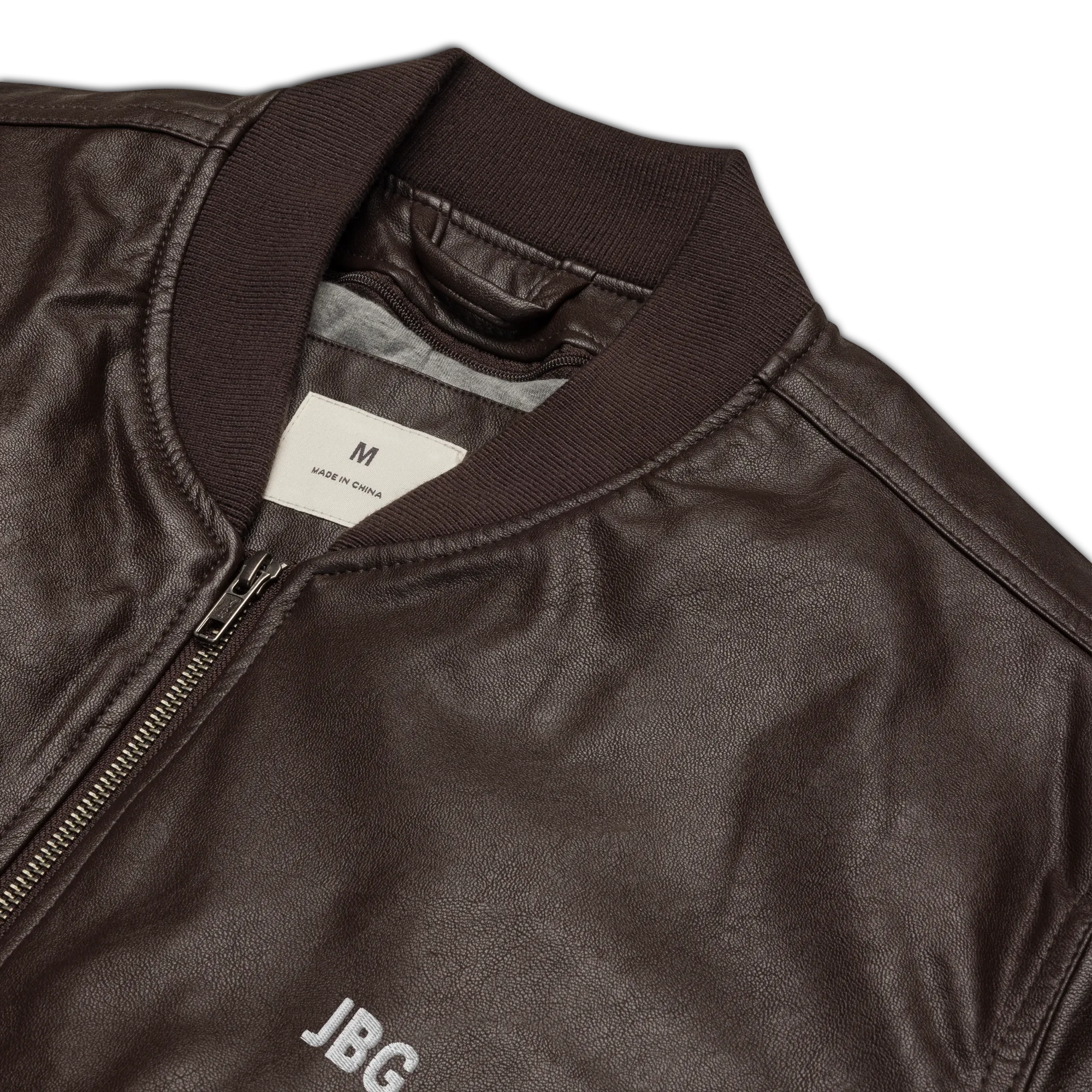 Bad Girls Club Leather Bomber Jacket