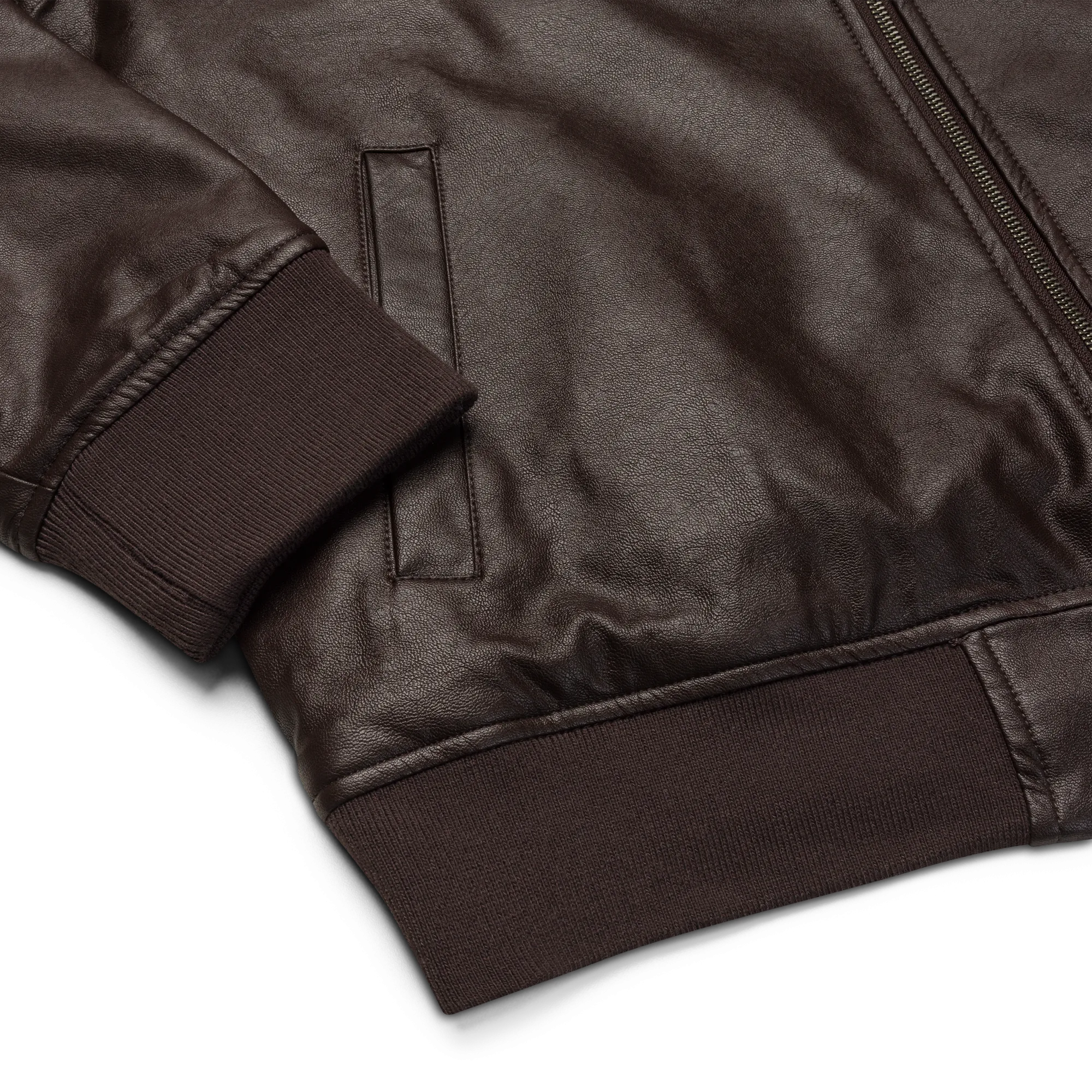 Bad Girls Club Leather Bomber Jacket