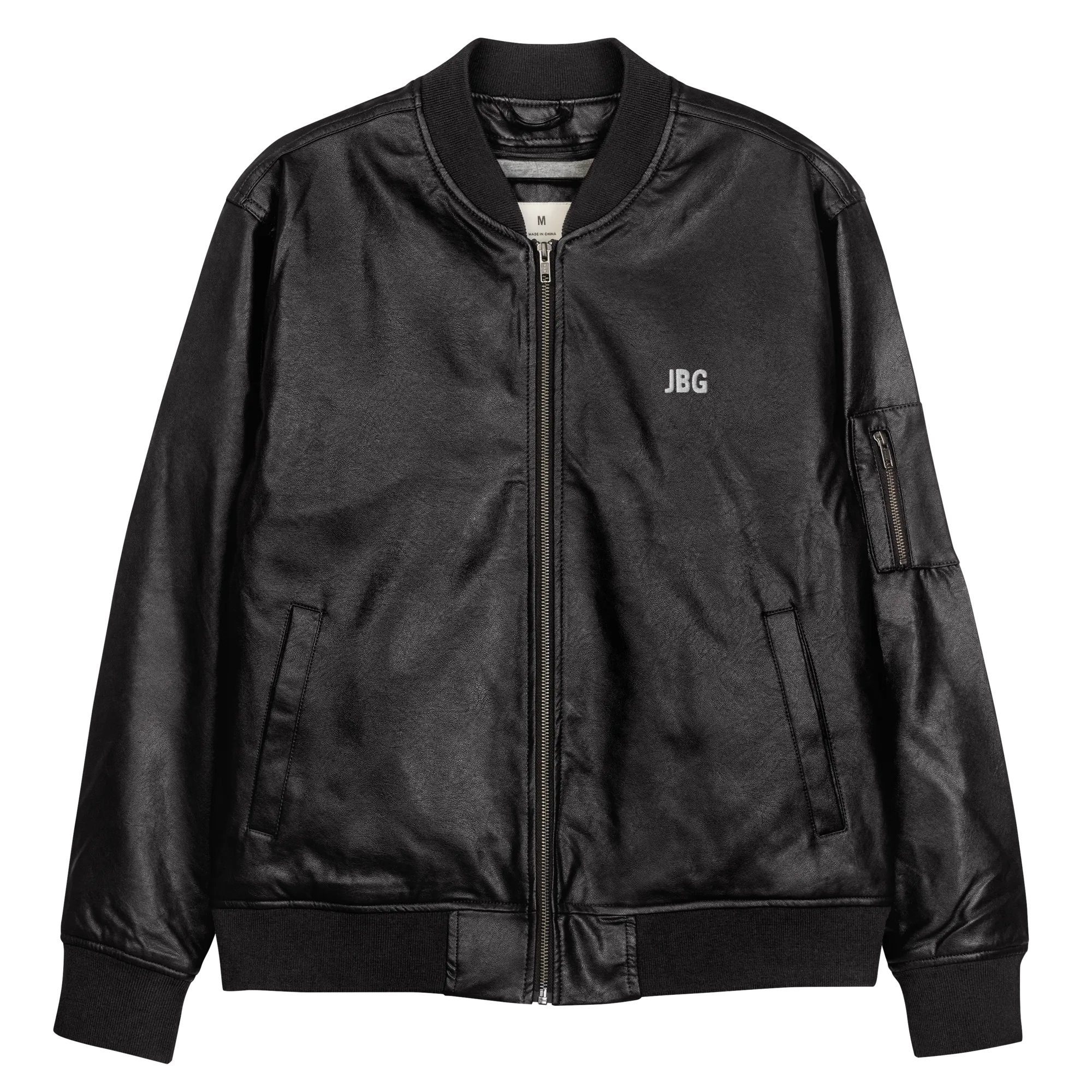 Bad Girls Club Leather Bomber Jacket