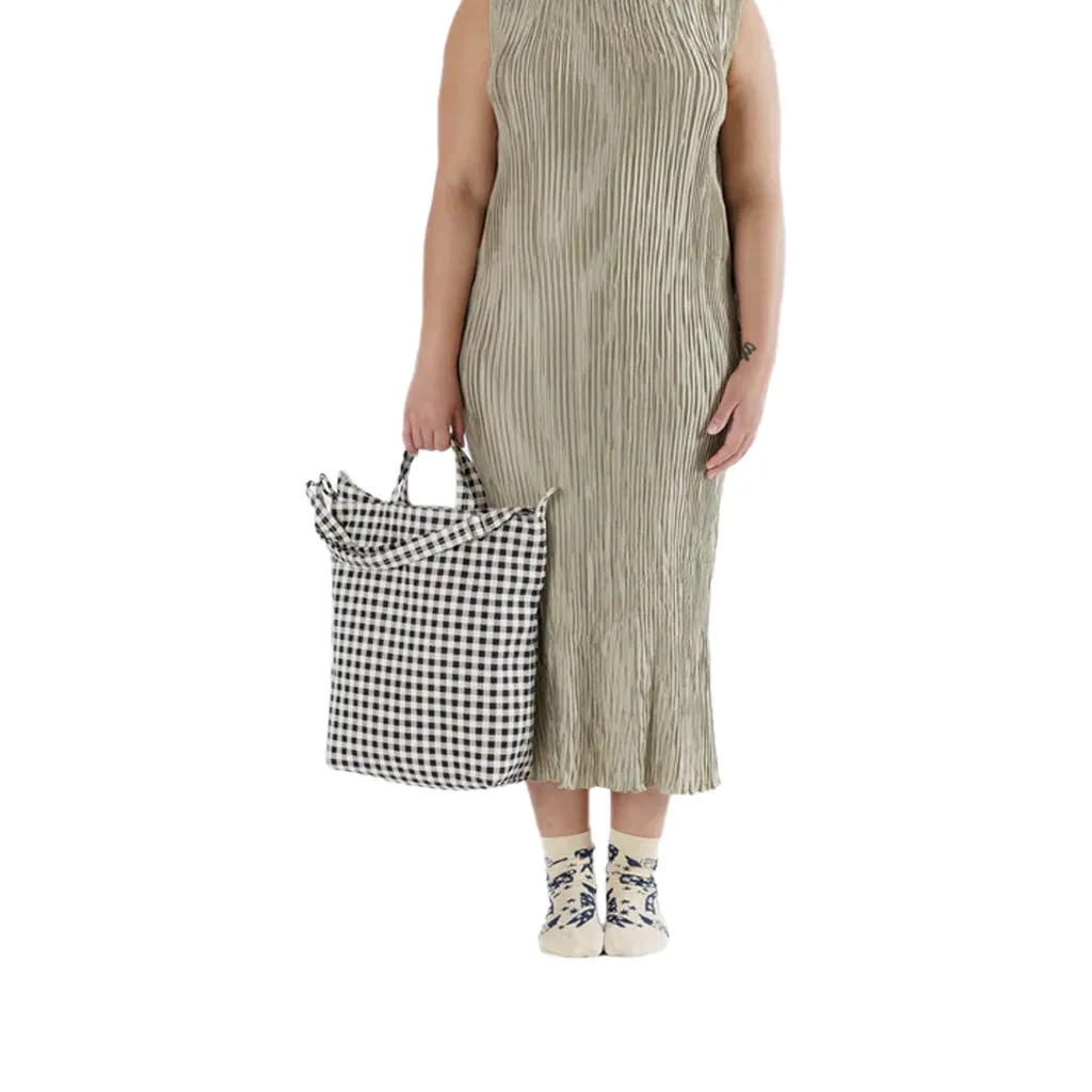 Baggu Zip Duck Bag, Black & White Gingham