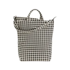 Baggu Zip Duck Bag, Black & White Gingham