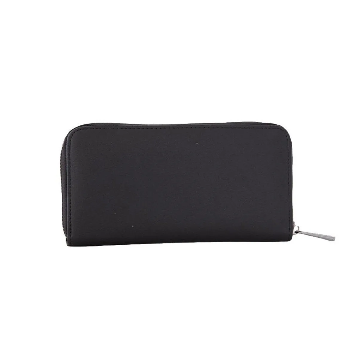 Banned Alternative Tenebris Skull Embossed Black Wallet