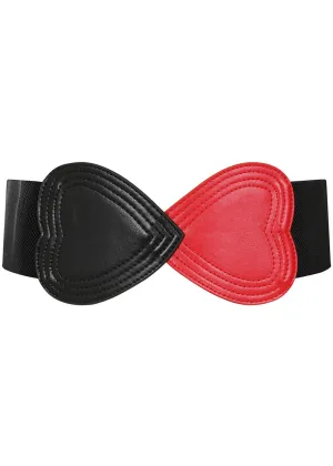 Banned Heartbeat Elastic Belt Black