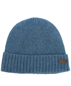 Barbour Mens Carlton Beanie Hat Dark Denim