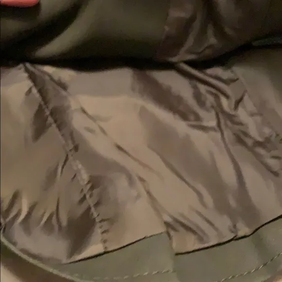 BB Dakota faux leather army green jacket, medium