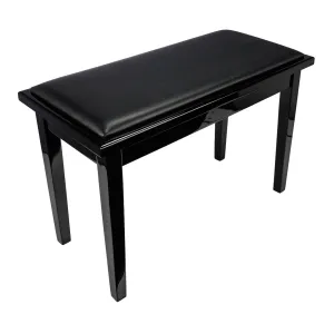 Beale BPB110 BK Duet Piano Bench - W/Storage