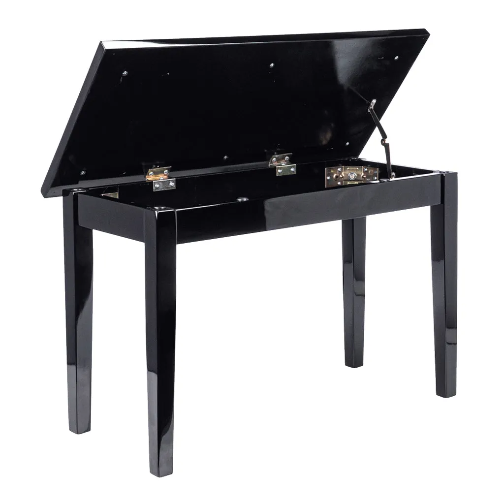 Beale BPB110 BK Duet Piano Bench - W/Storage