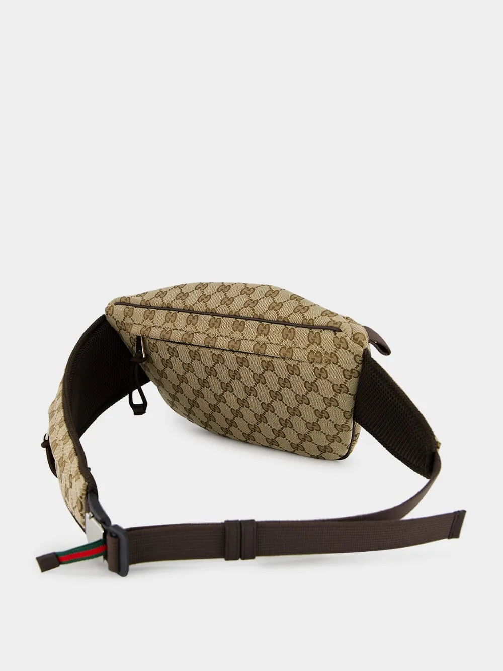 Beige and Ebony Small GG Belt Bag