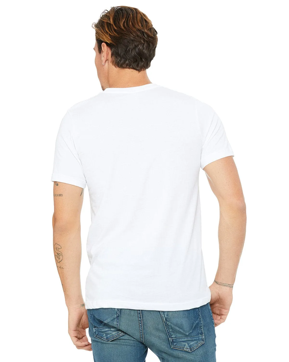 Bella Canvas Jersey Pocket T-Shirt | White