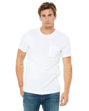 Bella Canvas Jersey Pocket T-Shirt | White