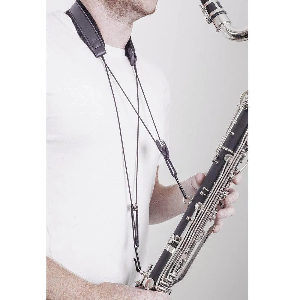 BG Bass Clarinet Leather Strap ~ 2 Hooks