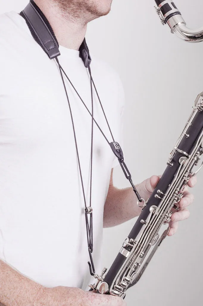 BG C50B - Bass Clarinet Leather Strap with Two Hooks