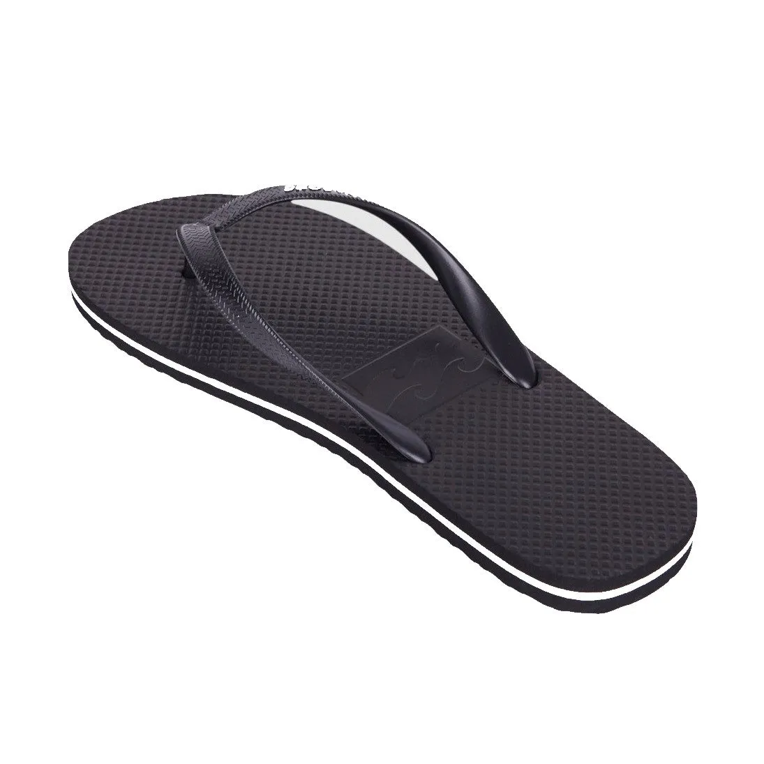BILLABONG LOW DOWN SPLICE THONG BLACK WHITE