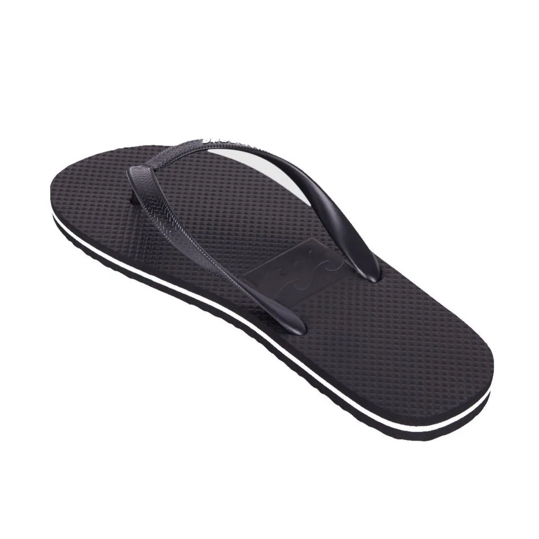 BILLABONG LOW DOWN SPLICE THONG BLACK WHITE