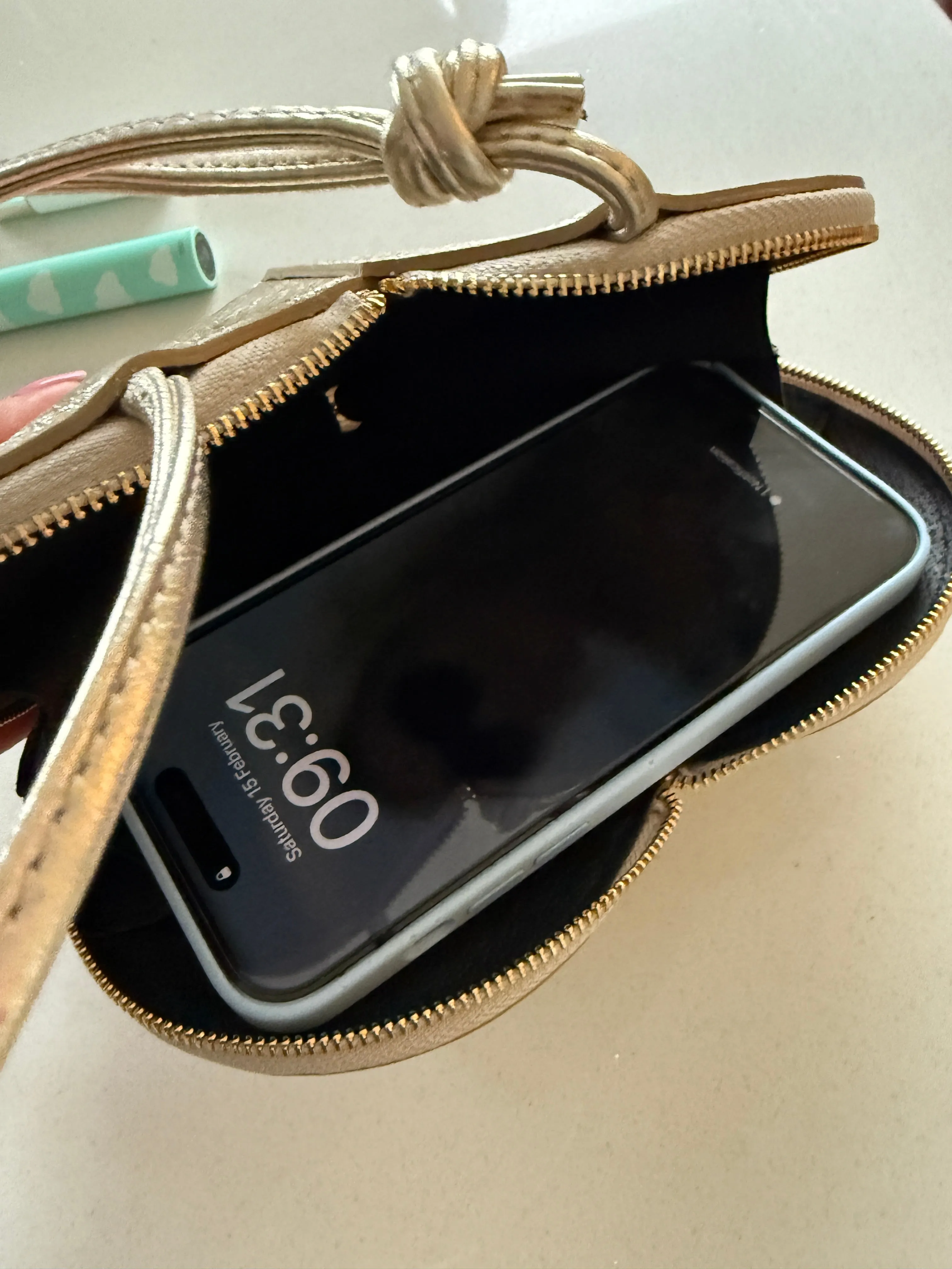 Black Leather Heart Bag
