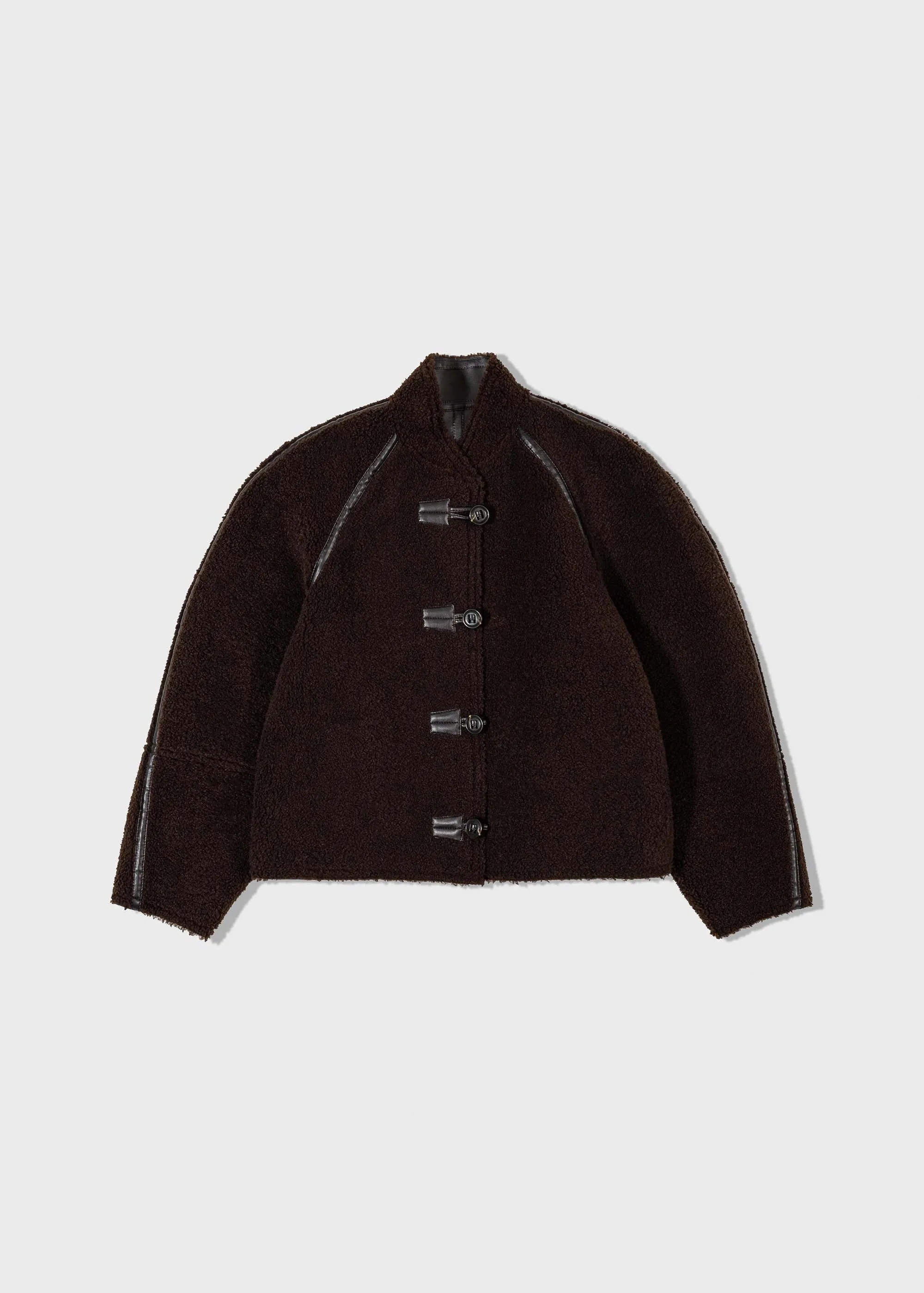 Black Reversible Shearling Jacket
