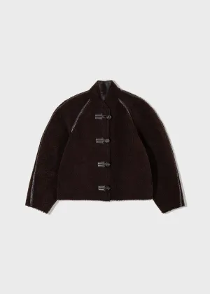 Black Reversible Shearling Jacket