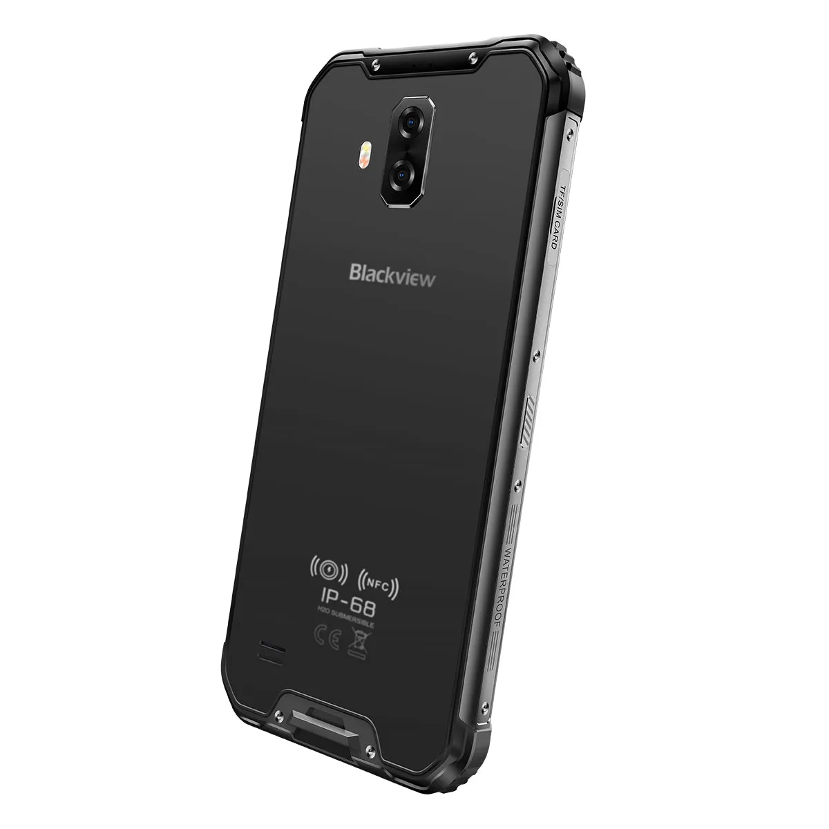 Blackview BV9600 Pro IP68 Waterproof Mobile Phone Helio P60 6GB   128GB 19:9 6.21"" FHD AMOLED NFC Android 8.1 5580mAh Black