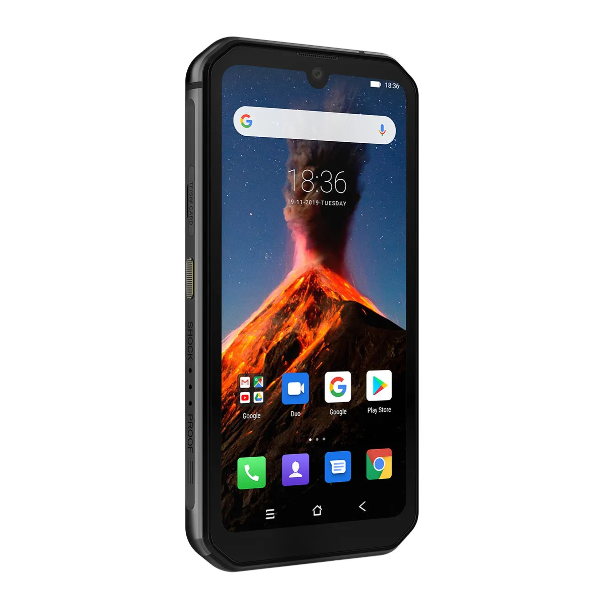 Blackview BV9900 Helio P90 Octa Core 8 256GB IP68 Rugged Mobile Phone Android 9.0 48MP Quad Rear Camera NFC Smartphone Global 4G black_Non-European regulations