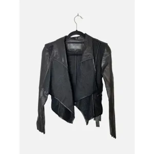 BLANKNYC Sofa King Wool Faux Leather Jacket S