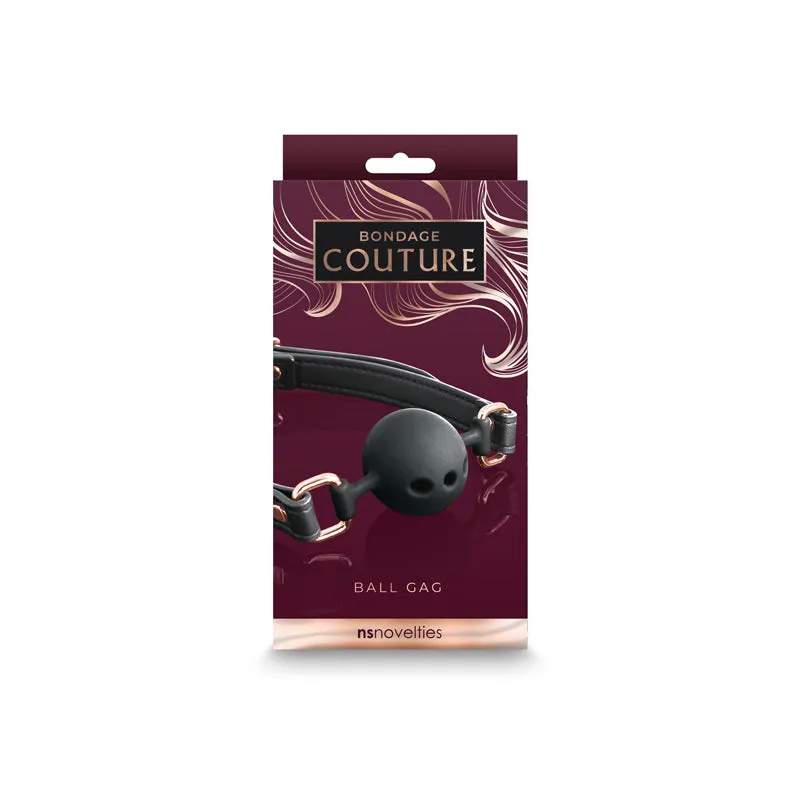 Bondage Couture Ball Gag -  Black