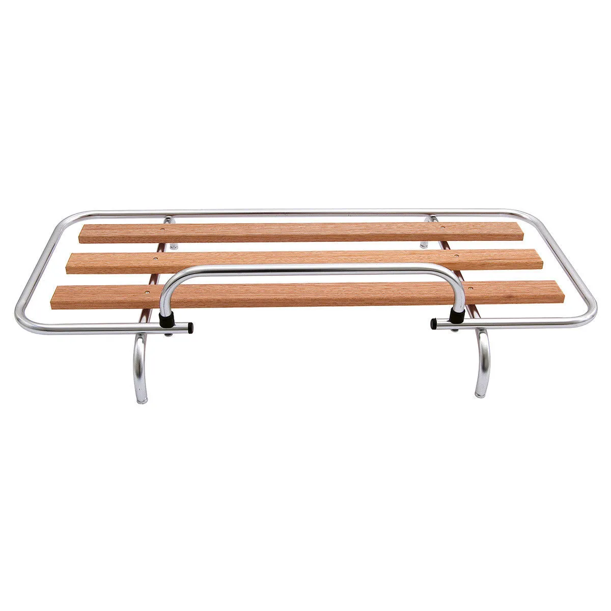 BOOT RACK, CLIP-ON, 90 x 34CM, STAINLESS STEEL/WOOD SLATS