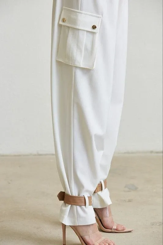 BRA TOP WITH DETAIL PANT SET
