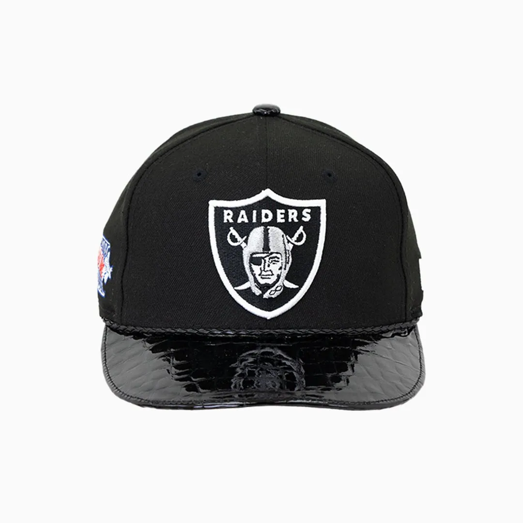Breyer's Buck 50 Las Vegas Raiders Hat With Leather Visor