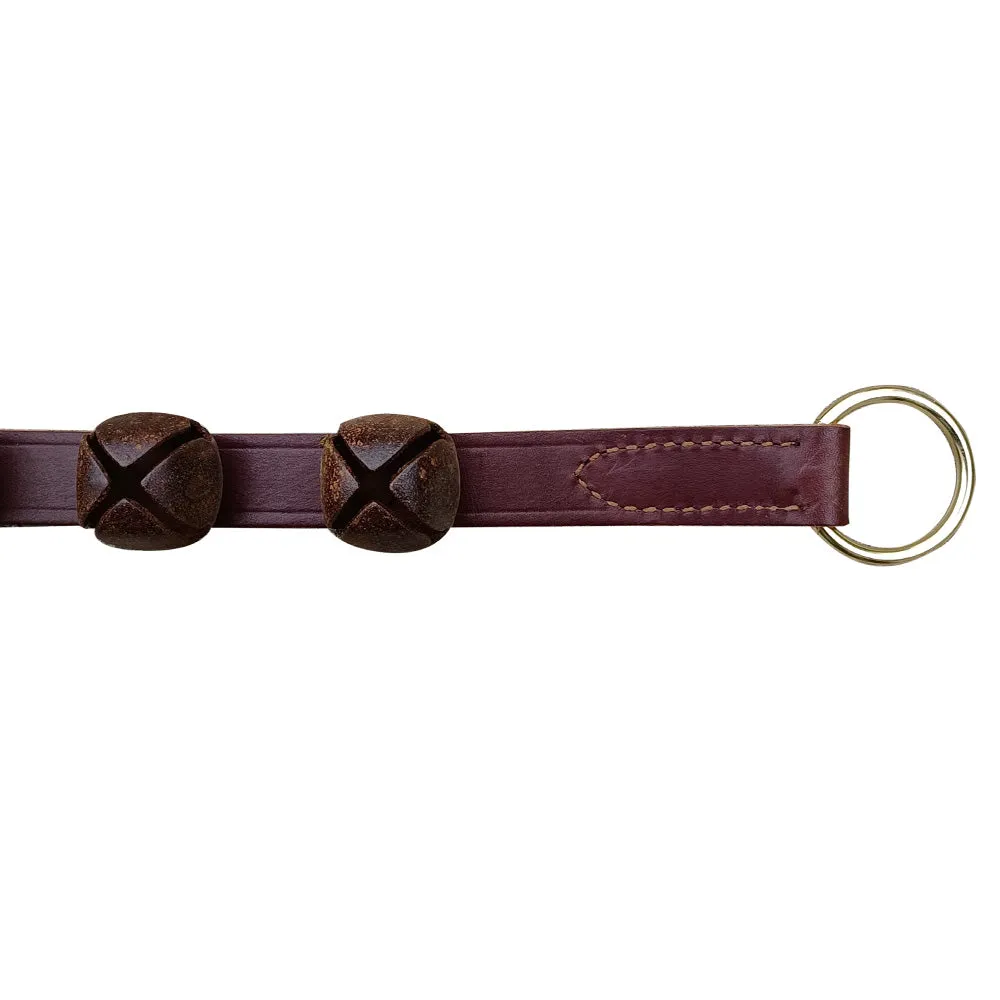 Brown Leather Strap Rustic Bells