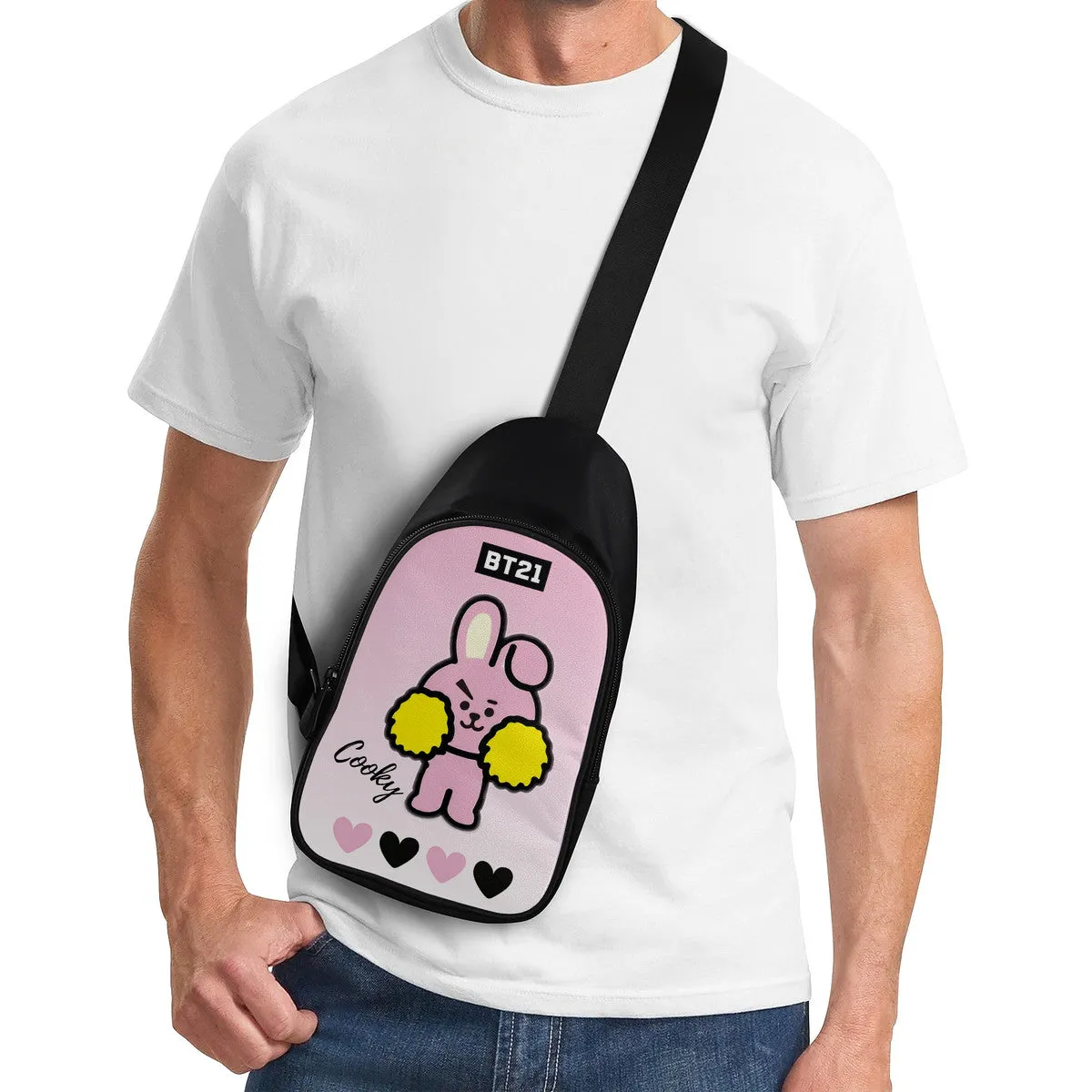BT21 Cooky Chest Bag - BTS JUNGKOOK Cross Body Bag