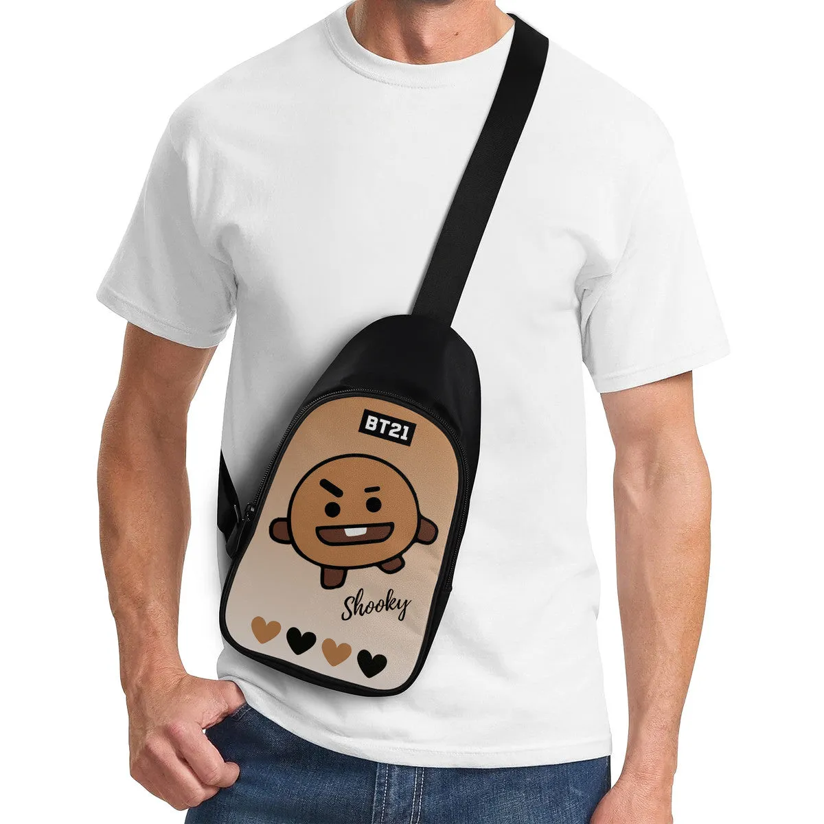 BT21 Shooky Chest Bag - BTS SUGA Cross Body Bag