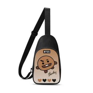 BT21 Shooky Chest Bag - BTS SUGA Cross Body Bag