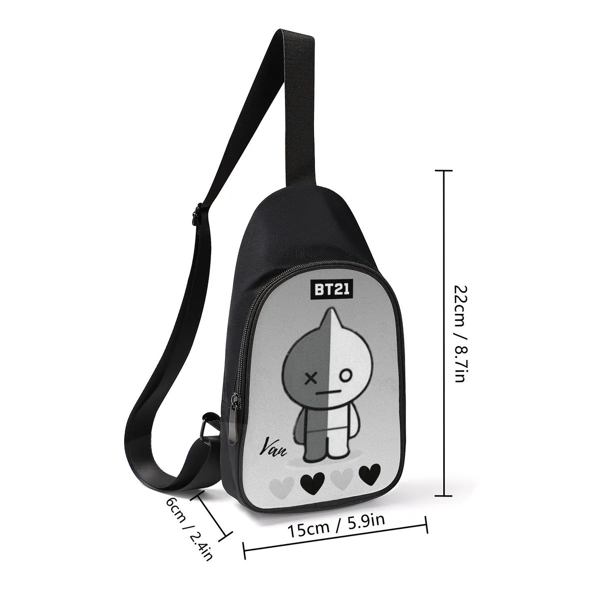 BT21 Van Chest Bag - BTS ARMY Cross Body Bag