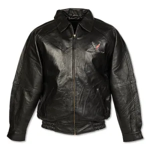 C8 Corvette Black Lambskin Jacket