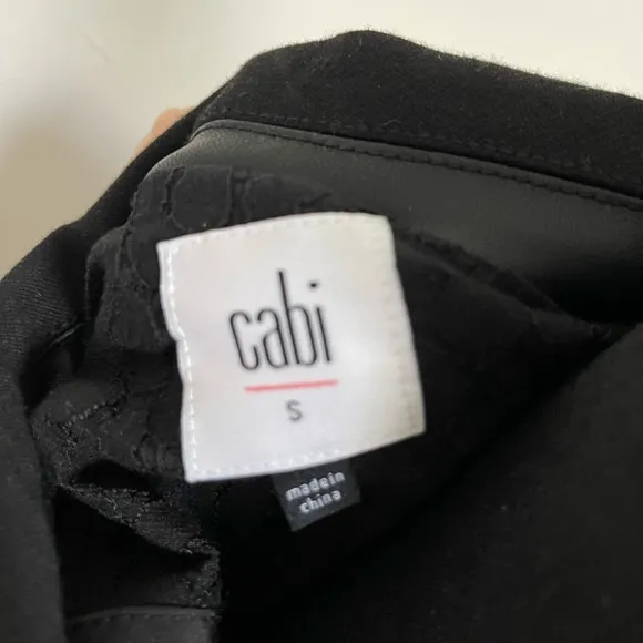 CAbi Tudor Jacket Sz S Black