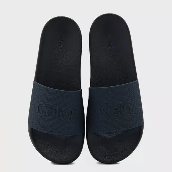 Calvin Klein Pool Slide Rubber Slide Navy