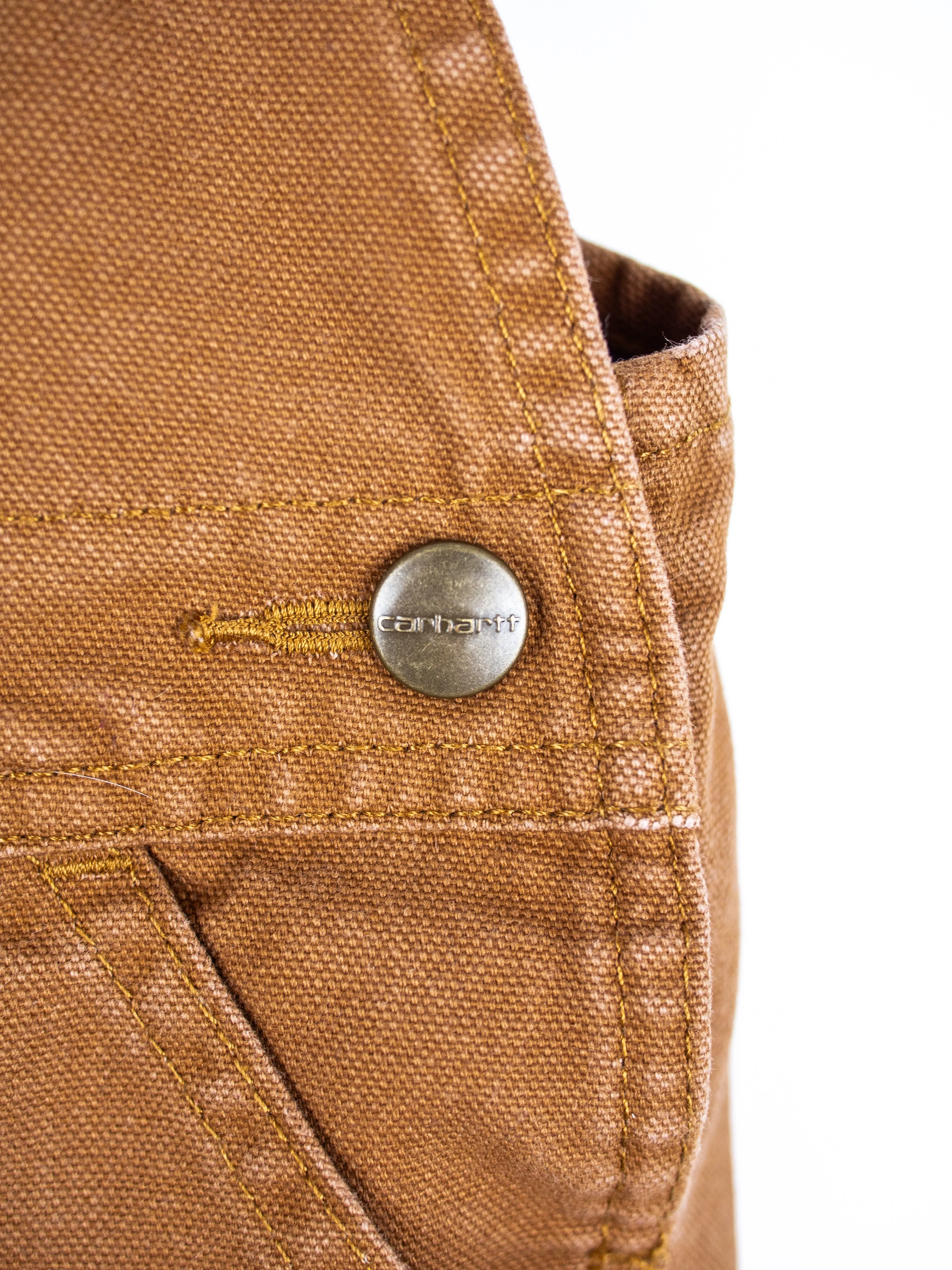 Carhartt Brown Canvas Dungarees - Age 12 months