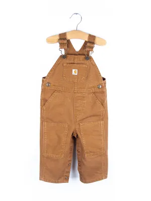 Carhartt Brown Canvas Dungarees - Age 12 months