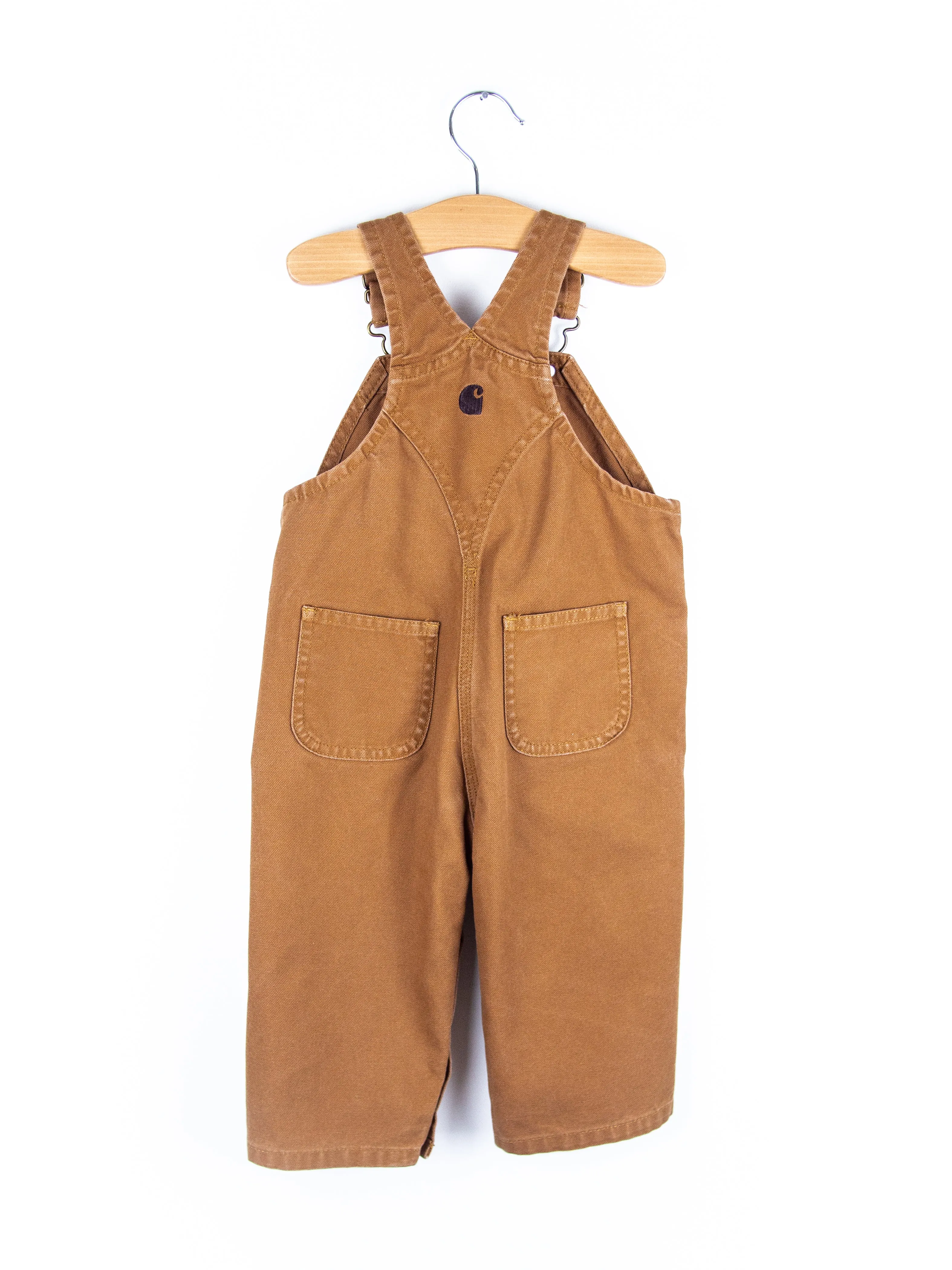 Carhartt Brown Canvas Dungarees - Age 12 months