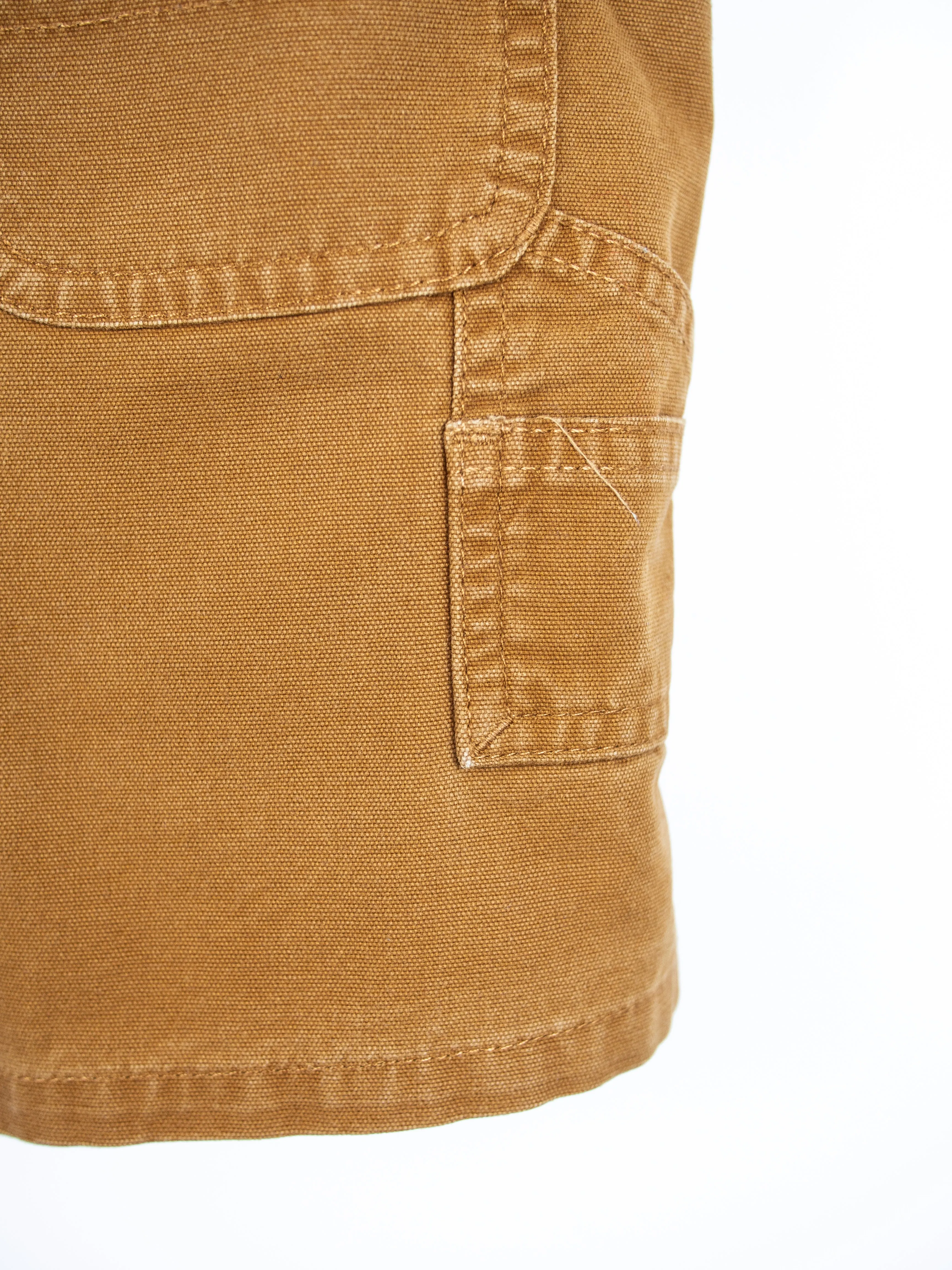 Carhartt Brown Dungaree Shorties - Age 18 months