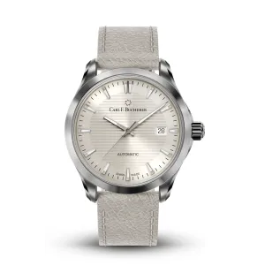 Carl F. Bucherer MANERO URBAN 38MM Beige Dial and White Strap - 00.10929.08.93.02