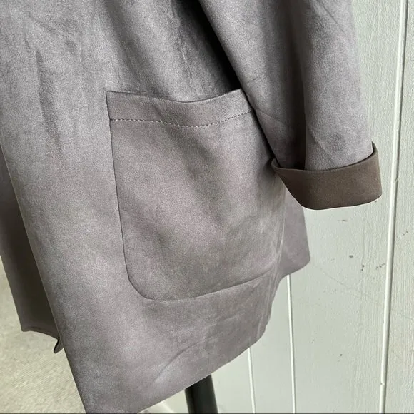 Carmen Marc Valvo faux leader open cardigan size XL