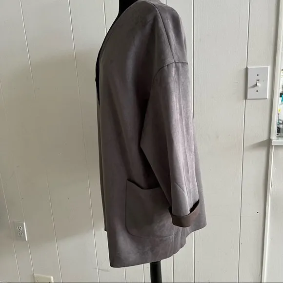 Carmen Marc Valvo faux leader open cardigan size XL