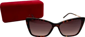 Carolina Herrera Tortoiseshell Cat Eye Sunglasses HER0180/S in Case