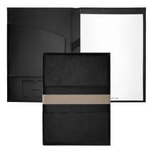 CERRUTI 1881 NDF406X - Folder A4 Delano Taupe & Black
